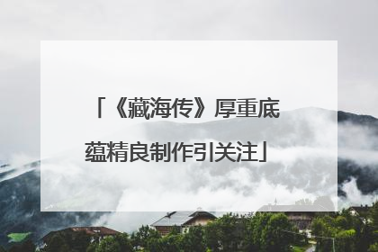 《藏海传》厚重底蕴精良制作引关注