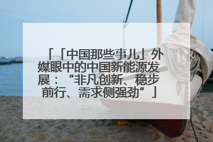 「中国那些事儿」外媒眼中的中国新能源发展：“非凡创新、稳步前行、需求侧强劲”
