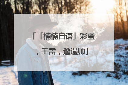 「楠楠自语」彩蛋，手雷，邋遢帅