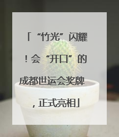 “竹光”闪耀！会“开口”的成都世运会奖牌，正式亮相