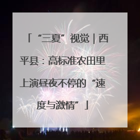 “三夏”视觉｜西平县：高标准农田里上演昼夜不停的“速度与激情”