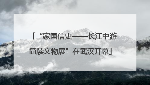 “家国信史——长江中游简牍文物展”在武汉开幕