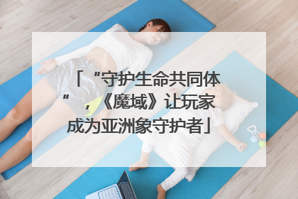 “守护生命共同体”，《魔域》让玩家成为亚洲象守护者