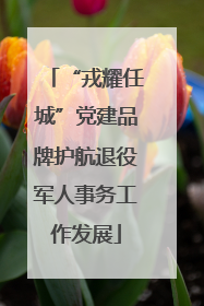 “戎耀任城”党建品牌护航退役军人事务工作发展