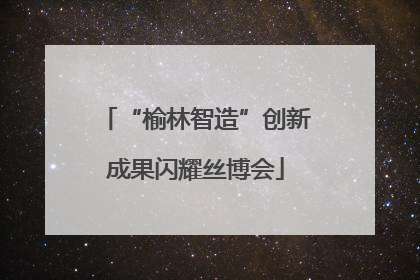 “榆林智造”创新成果闪耀丝博会