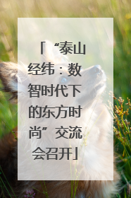“泰山经纬：数智时代下的东方时尚”交流会召开