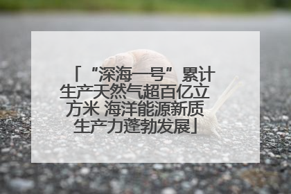 “深海一号”累计生产天然气超百亿立方米 海洋能源新质生产力蓬勃发展