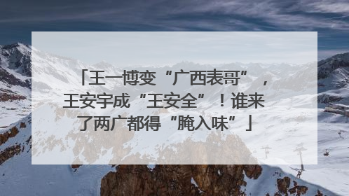 王一博变“广西表哥”，王安宇成“王安全”！谁来了两广都得“腌入味”