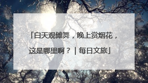 白天观傩舞，晚上赏烟花，这是哪里啊？｜每日文旅