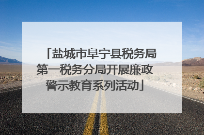 盐城市阜宁县税务局第一税务分局开展廉政警示教育系列活动