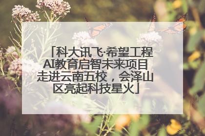 科大讯飞·希望工程AI教育启智未来项目走进云南五校，会泽山区亮起科技星火