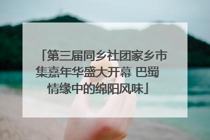 第三届同乡社团家乡市集嘉年华盛大开幕 巴蜀情缘中的绵阳风味