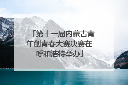 第十一届内蒙古青年创青春大赛决赛在呼和浩特举办