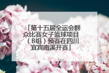 第十五届全运会群众比赛女子篮球项目（B组）预赛在四川宜宾南溪开赛