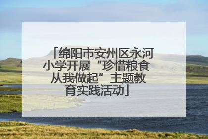 绵阳市安州区永河小学开展“珍惜粮食 从我做起”主题教育实践活动