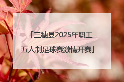 三穗县2025年职工五人制足球赛激情开赛