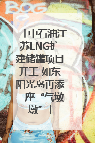 中石油江苏LNG扩建储罐项目开工 如东阳光岛再添一座“气墩墩”