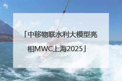 中移物联水利大模型亮相MWC上海2025