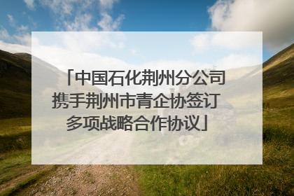 中国石化荆州分公司携手荆州市青企协签订多项战略合作协议