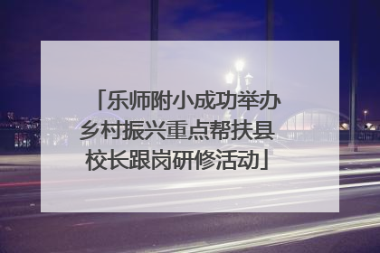 乐师附小成功举办乡村振兴重点帮扶县校长跟岗研修活动