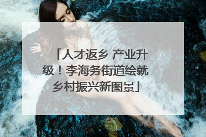 人才返乡 产业升级！李海务街道绘就乡村振兴新图景