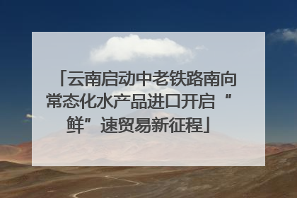 云南启动中老铁路南向常态化水产品进口开启“鲜”速贸易新征程