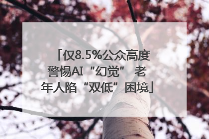 仅8.5%公众高度警惕AI“幻觉” 老年人陷“双低”困境