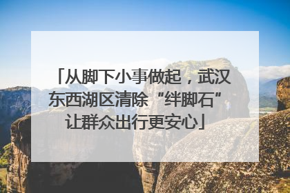 从脚下小事做起，武汉东西湖区清除“绊脚石”让群众出行更安心