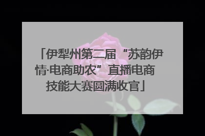 伊犁州第二届“苏韵伊情·电商助农”直播电商技能大赛圆满收官