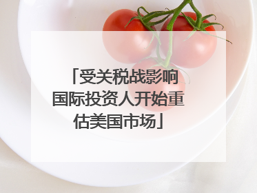 受关税战影响 国际投资人开始重估美国市场