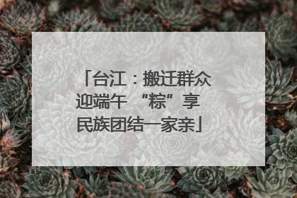 台江：搬迁群众迎端午 “粽”享民族团结一家亲