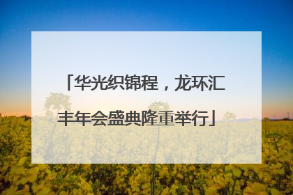 华光织锦程，龙环汇丰年会盛典隆重举行