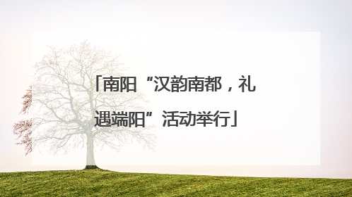 南阳“汉韵南都，礼遇端阳”活动举行