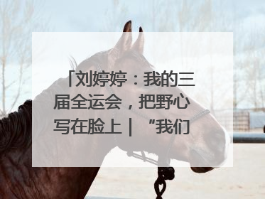 刘婷婷：我的三届全运会，把野心写在脸上｜“我们的全运故事”全民征文大赛