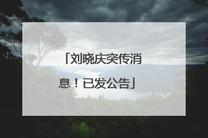 刘晓庆突传消息！已发公告