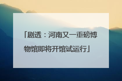剧透：河南又一重磅博物馆即将开馆试运行