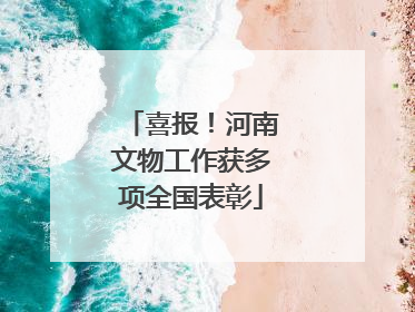 喜报！河南文物工作获多项全国表彰