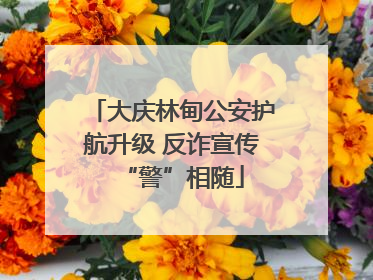 大庆林甸公安护航升级 反诈宣传“警”相随