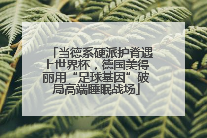 当德系硬派护脊遇上世界杯，德国美得丽用“足球基因”破局高端睡眠战场