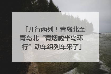 开行两列！青岛北至青岛北“青烟威半岛环行”动车组列车来了