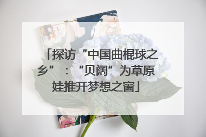 探访“中国曲棍球之乡”：“贝阔”为草原娃推开梦想之窗