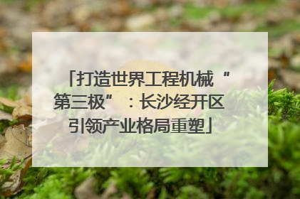 打造世界工程机械“第三极”：长沙经开区引领产业格局重塑