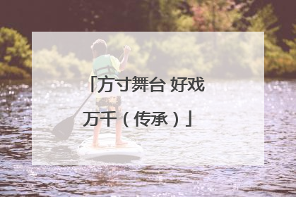 方寸舞台 好戏万千（传承）
