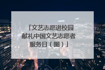 文艺志愿进校园 献礼中国文艺志愿者服务日（图）