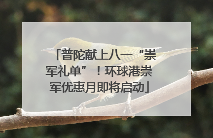 普陀献上八一“崇军礼单”！环球港崇军优惠月即将启动