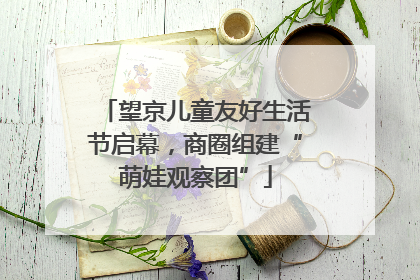 望京儿童友好生活节启幕，商圈组建“萌娃观察团”