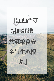 江西严守耕地红线 共筑粮食安全与生态根基