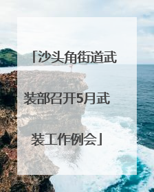 沙头角街道武装部召开5月武装工作例会