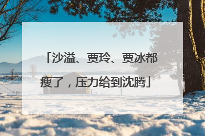 沙溢、贾玲、贾冰都瘦了，压力给到沈腾