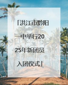 洪江市黔阳一中举行2025年新团员入团仪式